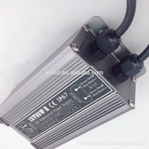 wholesale IP67 waterproof DC12V/24V 80W shenzhen power supply for led strip